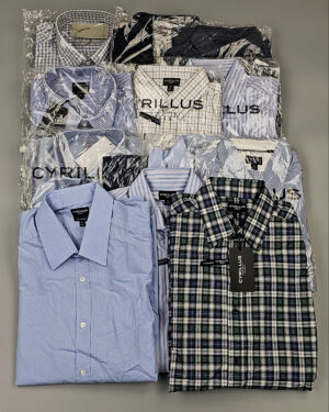 CYRILLUS Men рубашки дл/р AF28 - Сток оптом